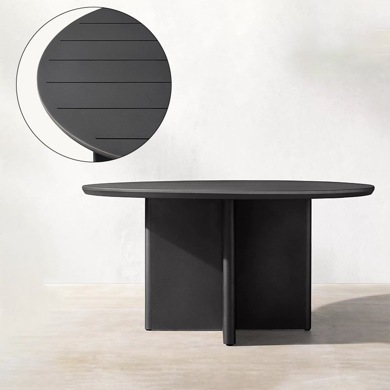 Modern Design villa Metal Dining Table and Chairs Set Garden Outdoor Furniture multi-assembled Seat