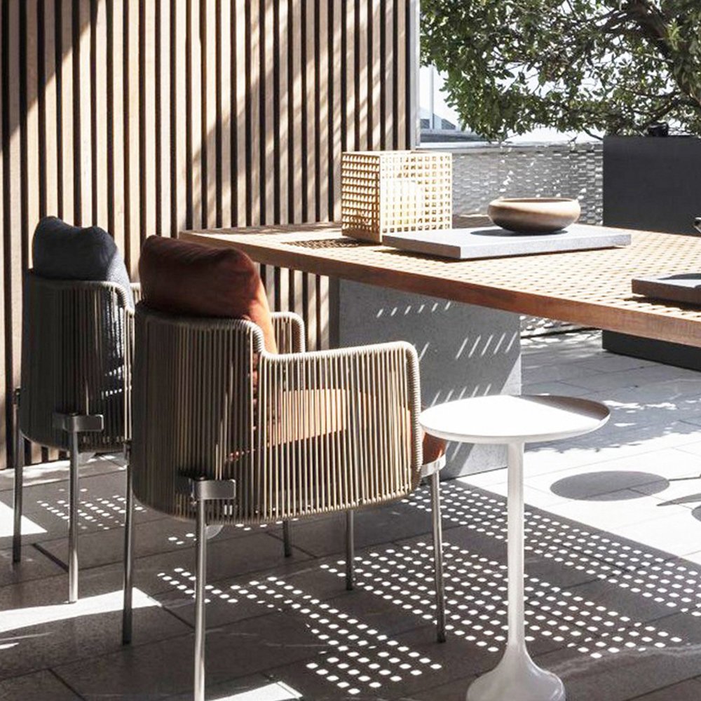 8-Piece Outdoor Dining Set Aluminum Patio Dining Table and Chairs Plastic Outdoor Furniture