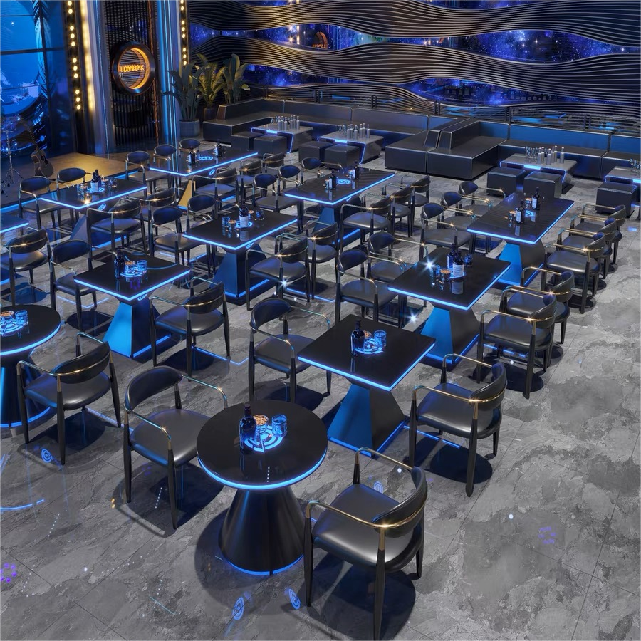 Led Luminous Bar Tables Lounge Restaurant Bar Glowing Table for Night Club