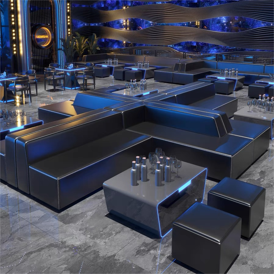Led Luminous Bar Tables Lounge Restaurant Bar Glowing Table for Night Club