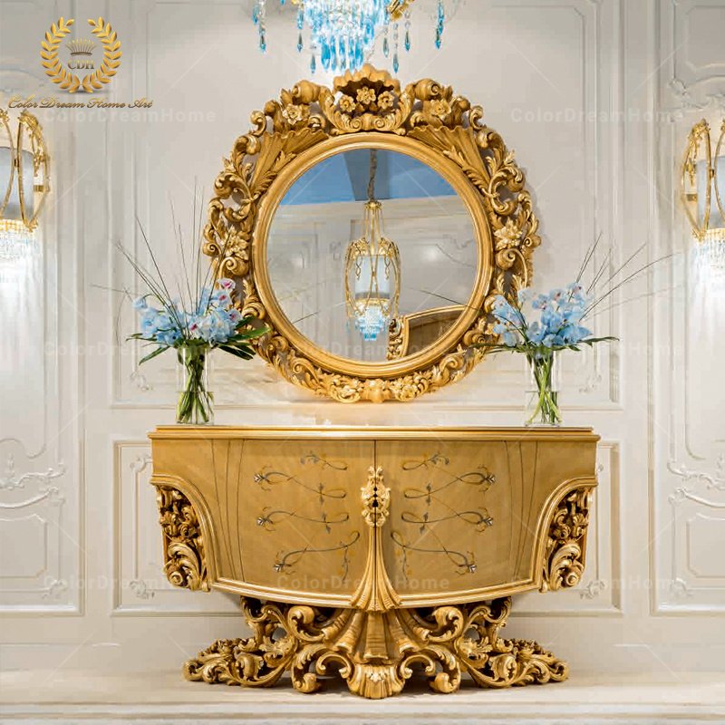 Luxury italian style dining table set 12 seater with chairs home furniture for Baroque Carving dining room furniture