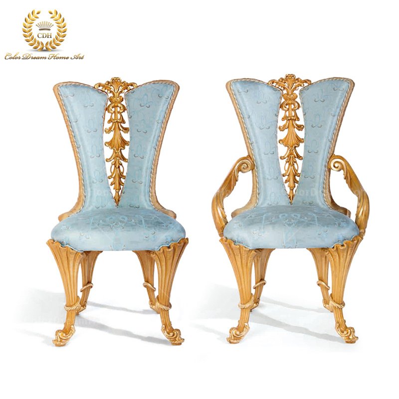 Luxury italian style dining table set 12 seater with chairs home furniture for Baroque Carving dining room furniture