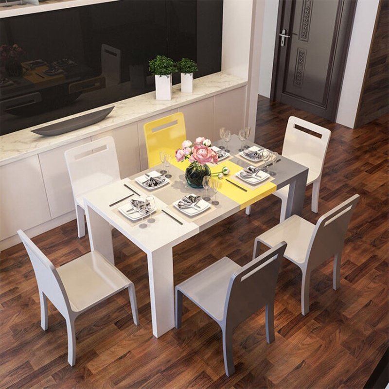 High Quality Home Dining Room Furniture Luxury Dining Table Set Modern Dining Chairs and Table for Restaurant