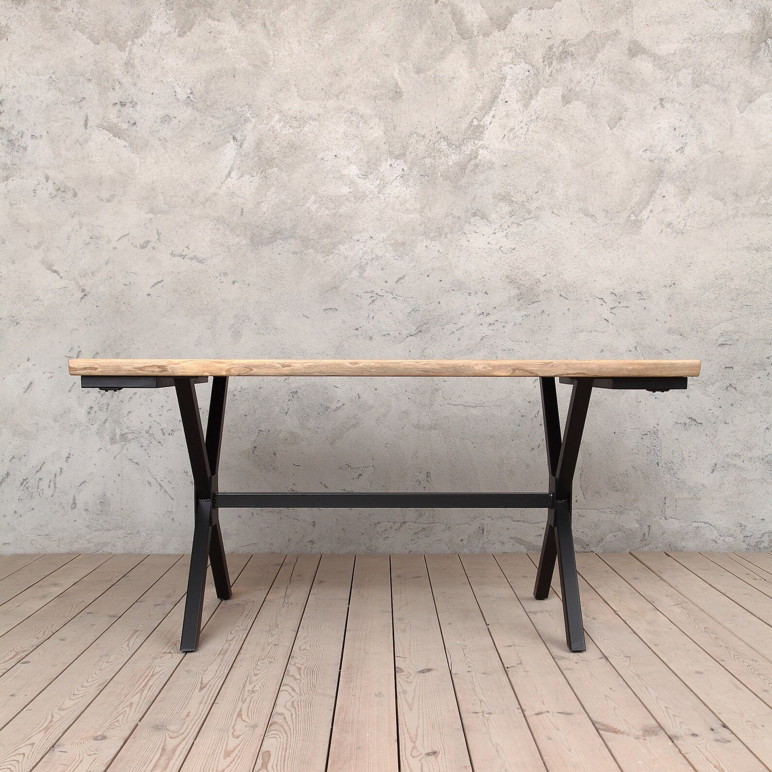 Custom Solid Timber Oak Dining Table With Table Base/Oak Extendable Dining Table