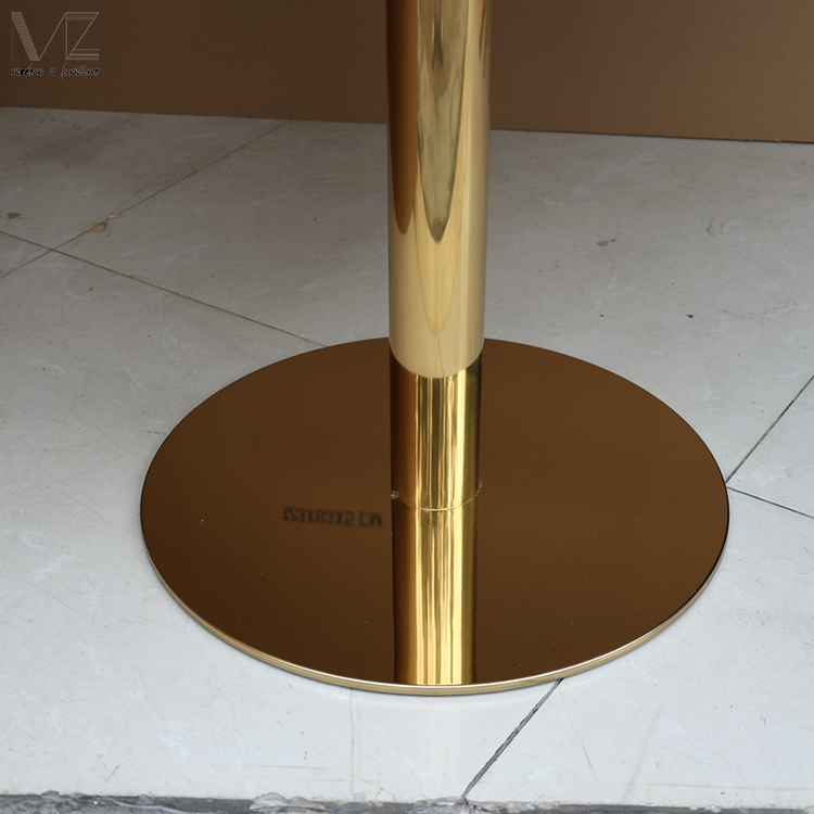 New Product Luxury Coffee Table Marble Restaurant Tables Metal Base Square Commercial Marble Top Dining Table