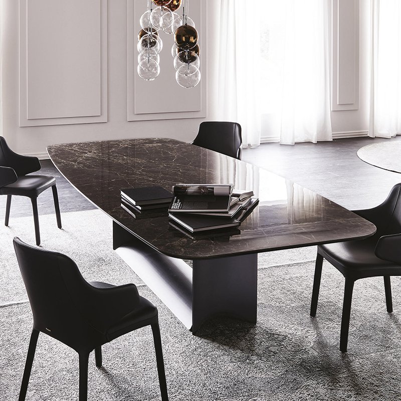 Marble Dinner Table Dinning Room Table Set Modern Furniture Luxury Sintered Stone Dining Table Set 6 Seater Marble