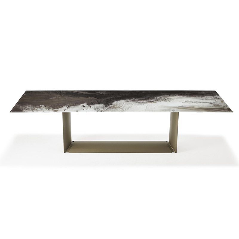 Marble Dinner Table Dinning Room Table Set Modern Furniture Luxury Sintered Stone Dining Table Set 6 Seater Marble