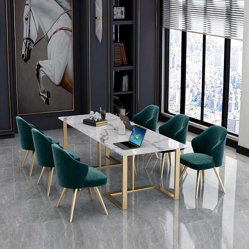 Marble Dining Table Marble Top Dining Table Set Simple Gold Legs Dining Table Set 6 Chairs