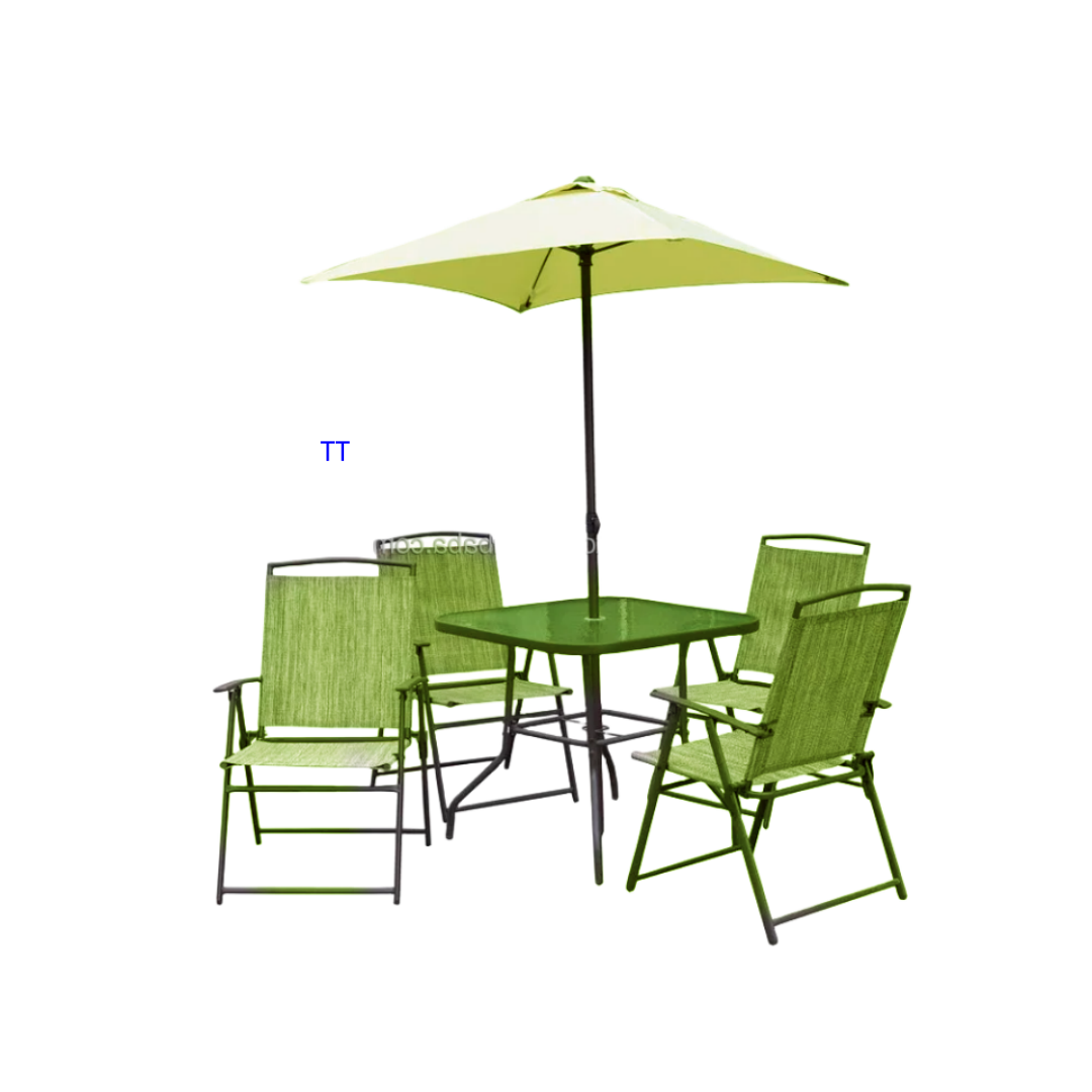 Outdoor furniture custom logo balcony terrace set Hotel Garden Aluminum portable moving tables and chairs