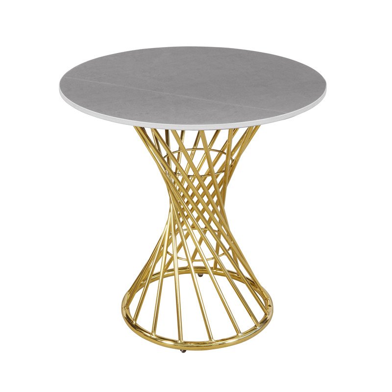Cordless Restaurant Table Lamp Black and Gold Marble Contemporary Home Furniture Glass Dining Table Modern Kitchen Table 50pcs