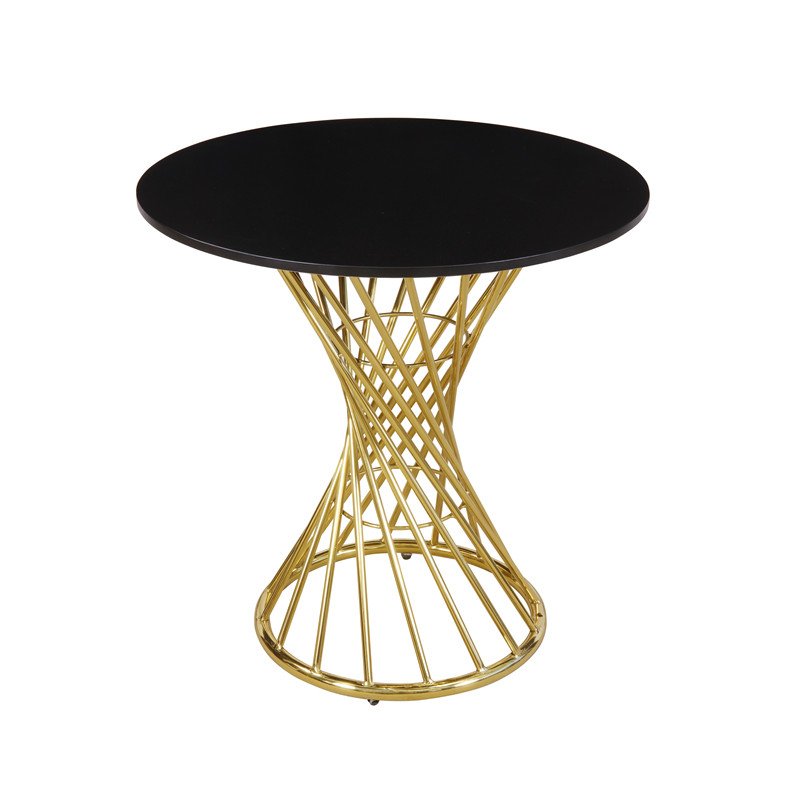 Cordless Restaurant Table Lamp Black and Gold Marble Contemporary Home Furniture Glass Dining Table Modern Kitchen Table 50pcs
