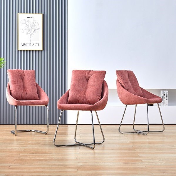 Luxury saving place coffee table sets leisure modern round dining tables and 4 chairs set
