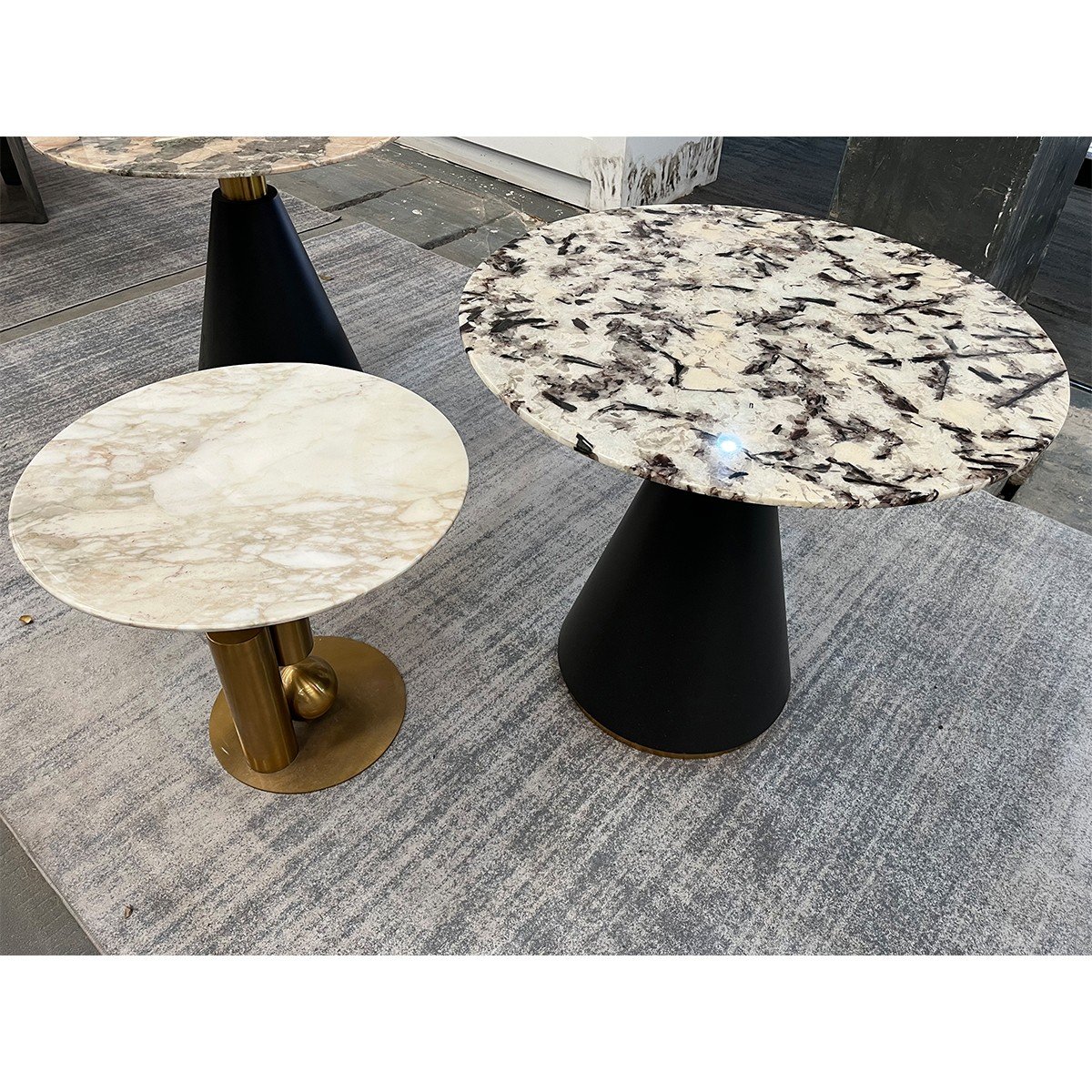 Modern home furniture Round marble dining table Dining table set