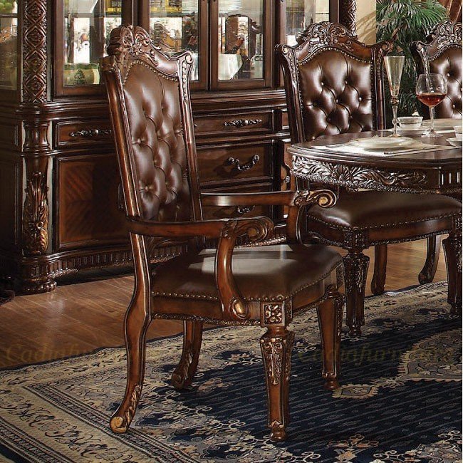 European luxury design dining room sets royal hand carved wooden dining chairs and dining table