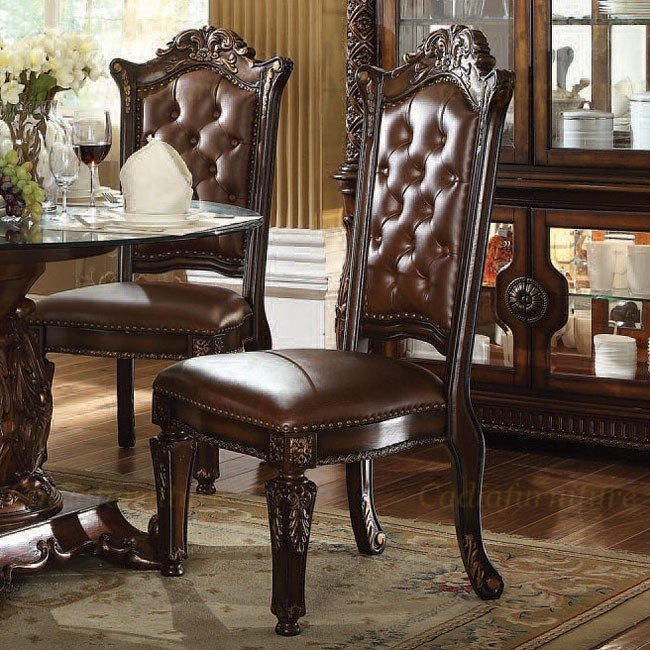 European luxury design dining room sets royal hand carved wooden dining chairs and dining table