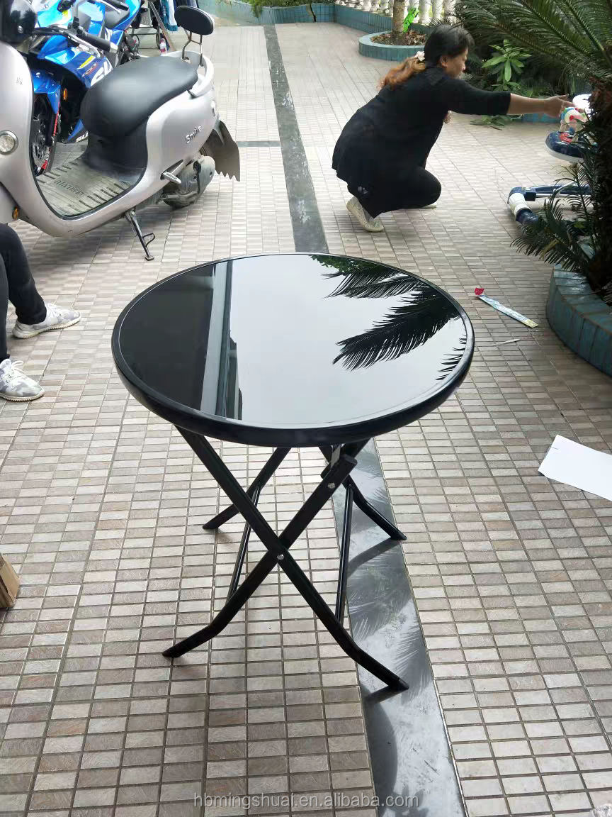Outdoor picnic camping mesa de comedor plegable folding poker table round folding tables legs folding dining table for events