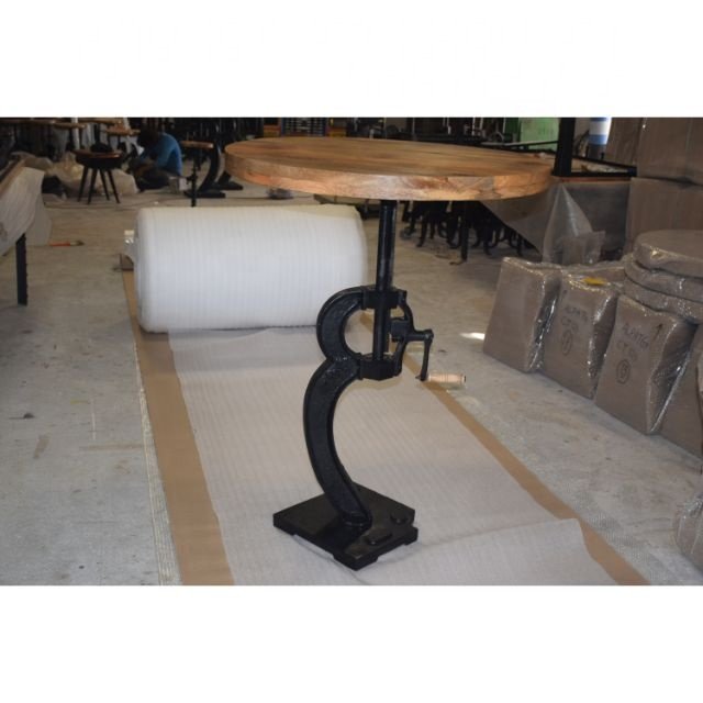 Crank Table Base Adjustable Height Crank Dining Table to BAR Table Industrial Furniture Dinning Room Home Furniture Modern
