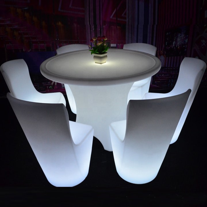 Glowing party tables and chairs restaurant dining tables and chairs