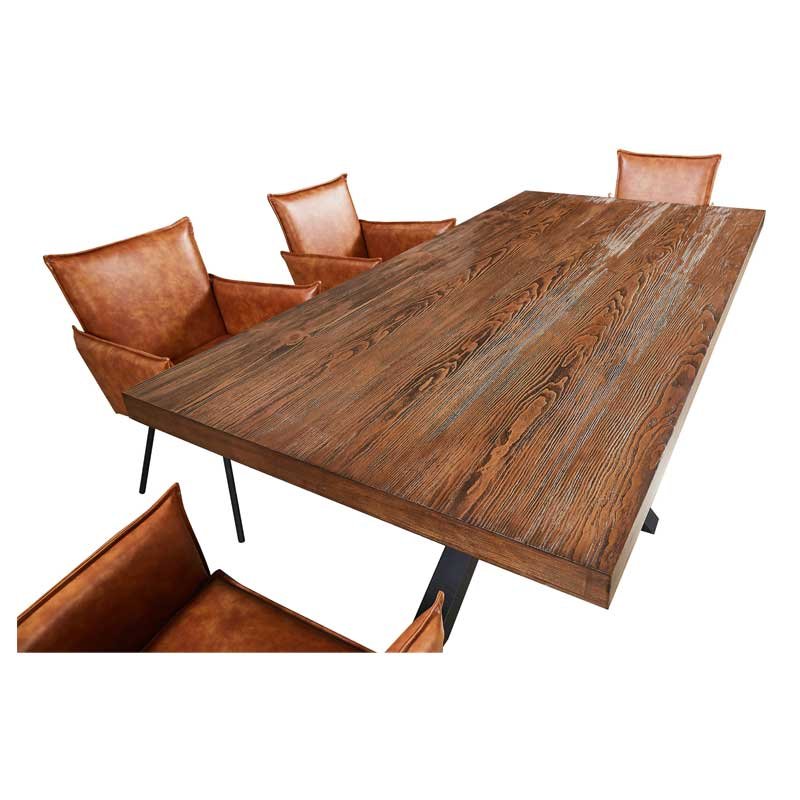 Custom Color Wholesale Nordic Home Chairs Living Room table set Dining Room Large Size 200cm Wooden Dining Table 10 seater