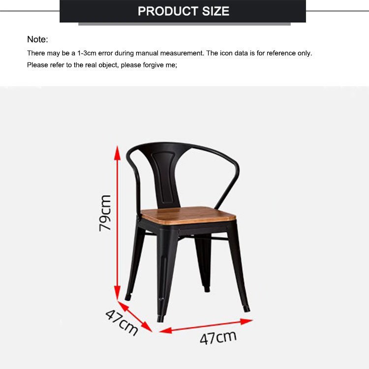 Industrial Style American Restaurant Dining Set Metal Rectangle Table And Chair Sets