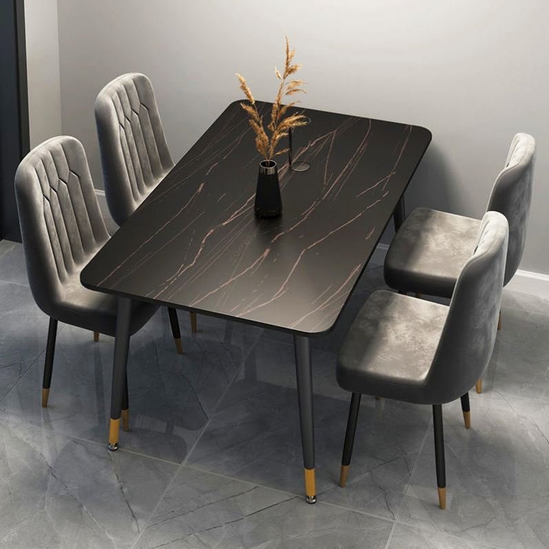 polygon sintered stone marble living room table marble top dining table with chair for home marble dining table set 12 chair