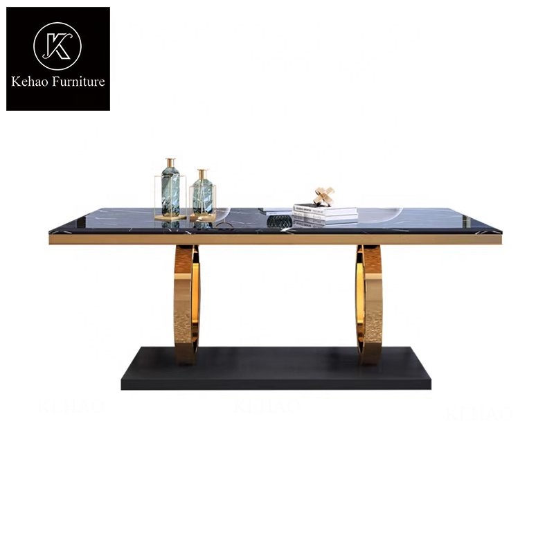Modern Dining Room Furniture Nordic Rectangular Luxury Marble Dining Table Dining Table Set With Chairs For Sale