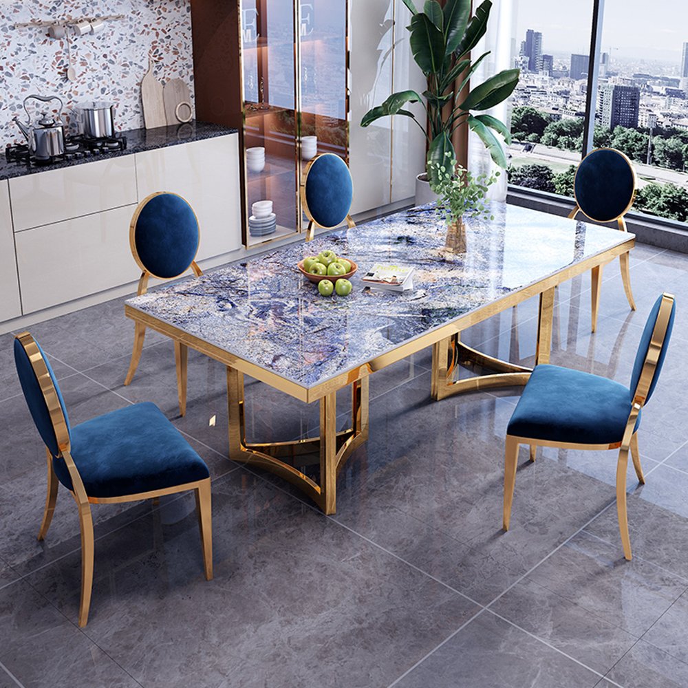 Luxury other commercial furniture turkish restaurant dining table and chairs marble dining table dining table set