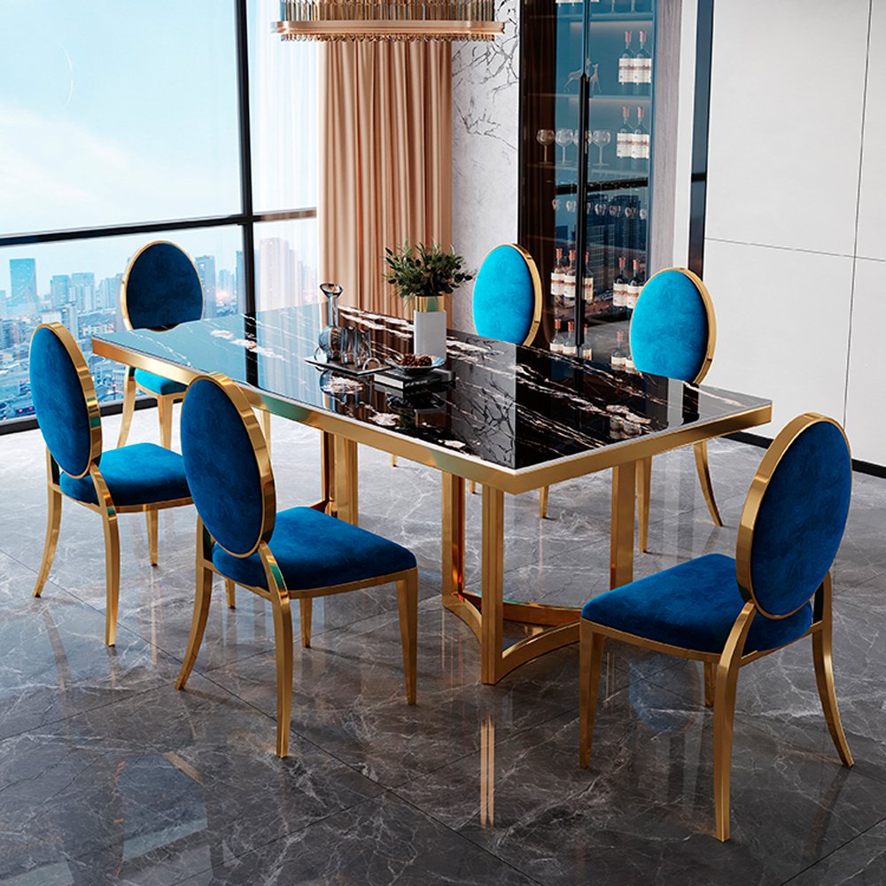 Luxury other commercial furniture turkish restaurant dining table and chairs marble dining table dining table set
