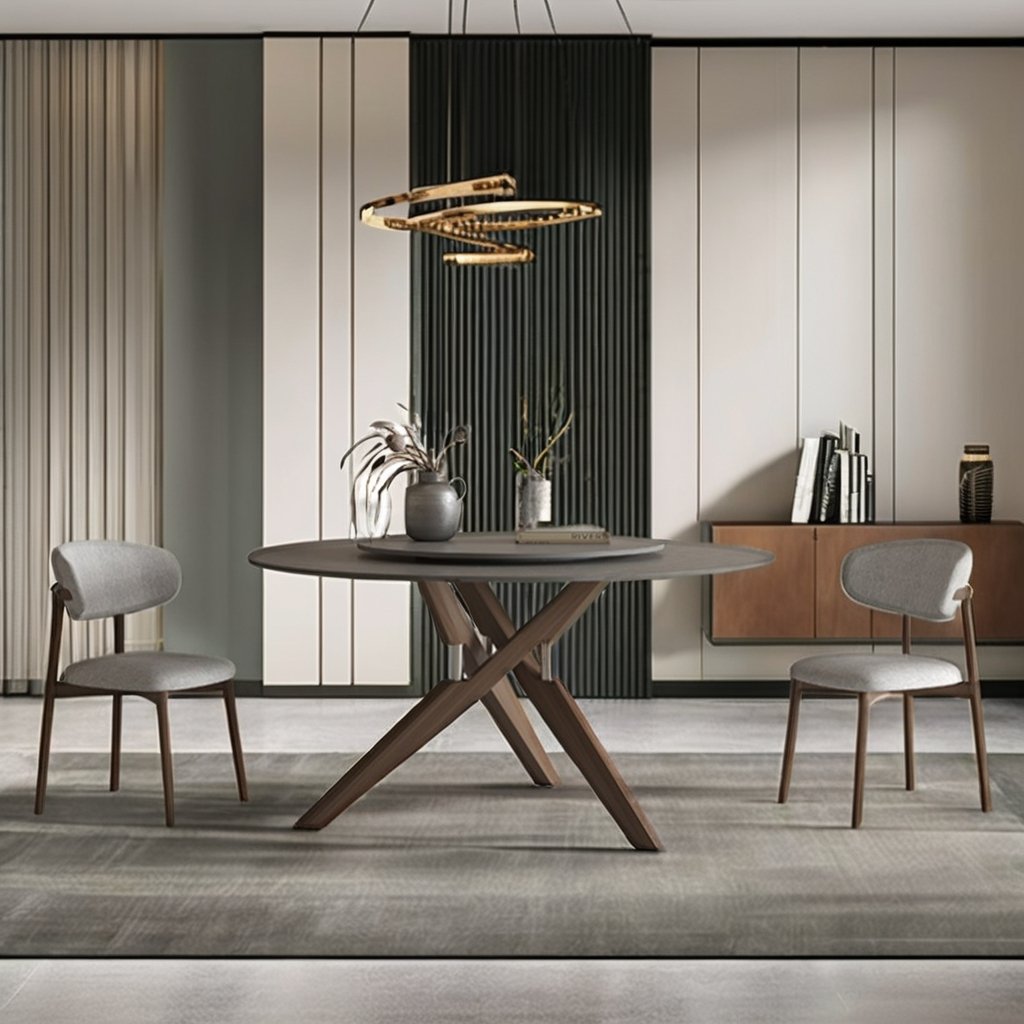 Modern Luxury Ergonomic Rectangular Solid Wood Dining Table Set For Home Entry Bedroom Bathroom Home Bar-Furniture Warehouse