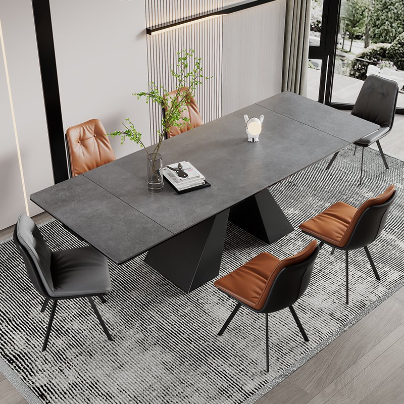 Restaurant Dining Table Furniture Set Custom Manufacturer Outdoor Rattan And Solid Wood Plank Luxury Modern home