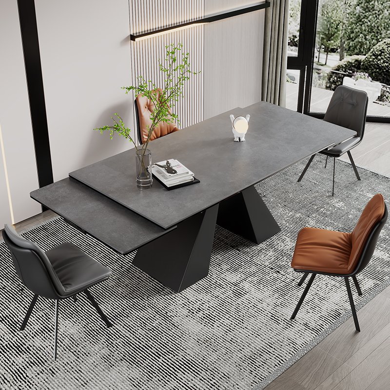 Restaurant Dining Table Furniture Set Custom Manufacturer Outdoor Rattan And Solid Wood Plank Luxury Modern home