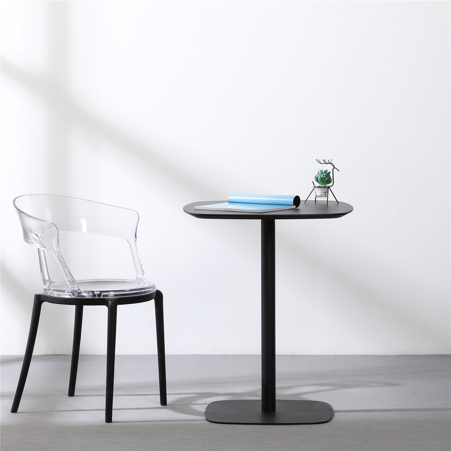 Modern Dinning Room Furniture Wooden MDF Top 60 Square Small Dining Table for kitchen apartment