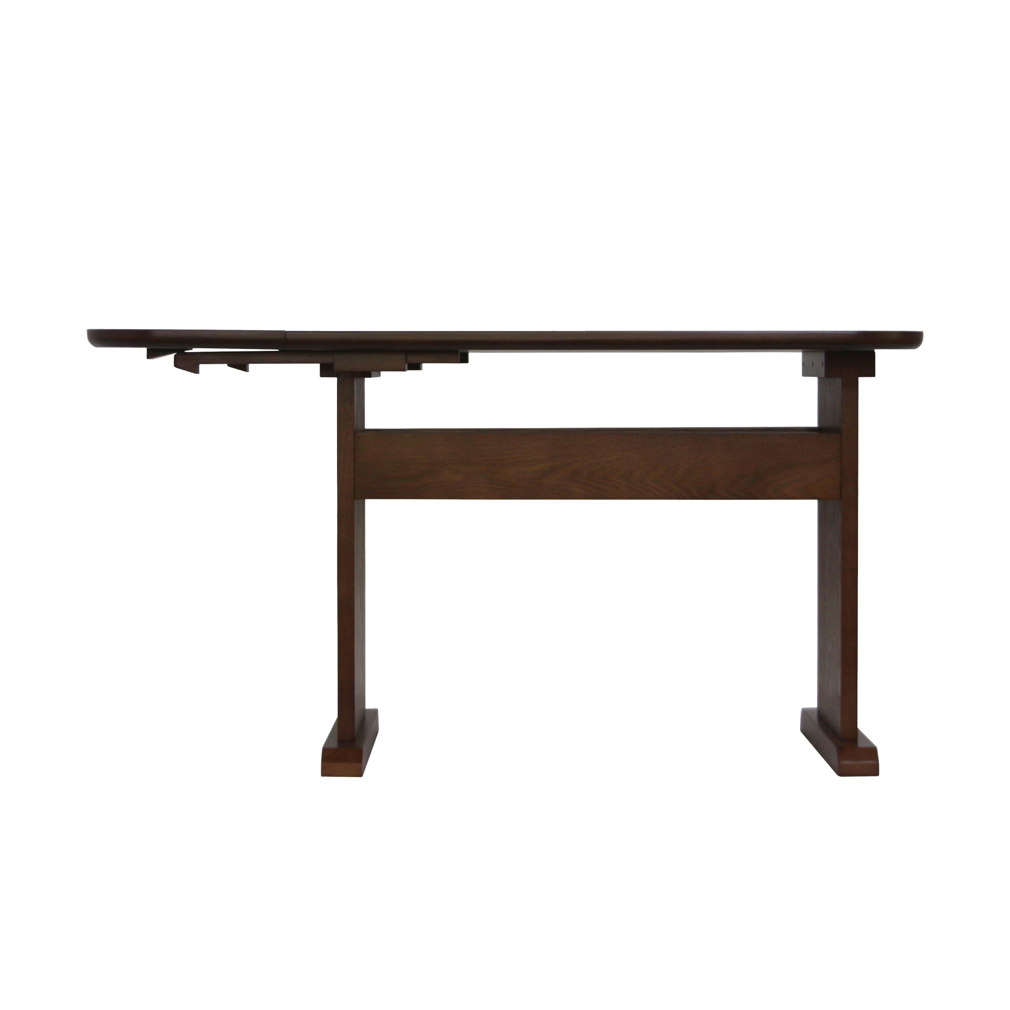 Modern Folding Dining Table with Oak Wood Veneer and Painting for Dining Room nightstand