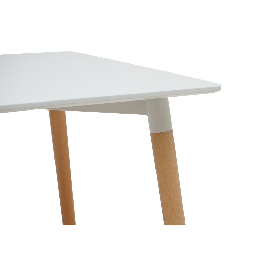Wholesale Home Furniture Mesa De Comedor 4 Silla 6 Seater White Rectangular Wood Dinning Table Modern Mdf Dining Room Table Set