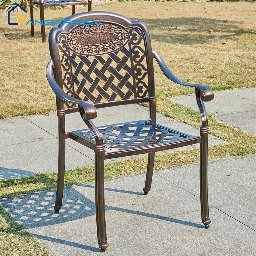Outdoor Sectional Furniture Set Dining Table Hotel luxurious patio aluminum table and chair dining outdoor furniture garden