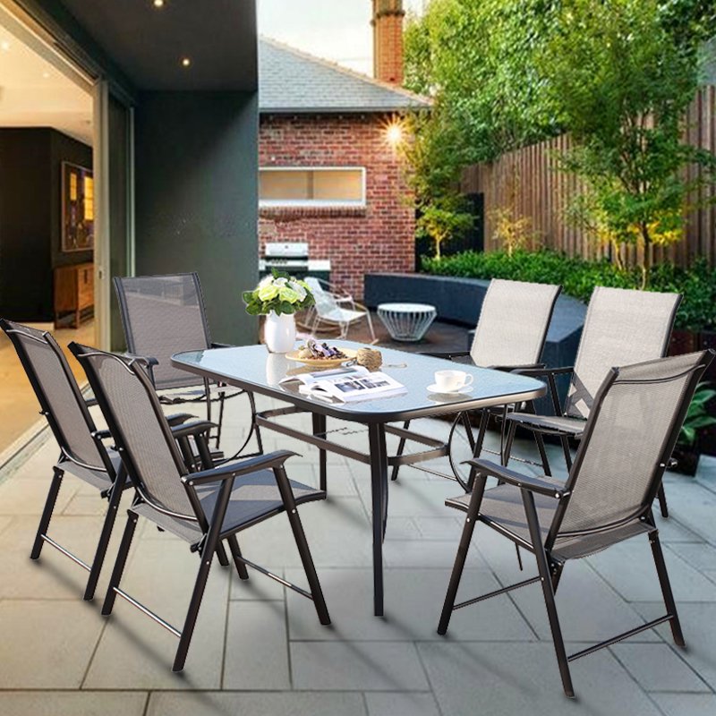 China Manufacturer Furniture Garden Rattan Wicker Patio Dining Waterproof Customized Garden Set