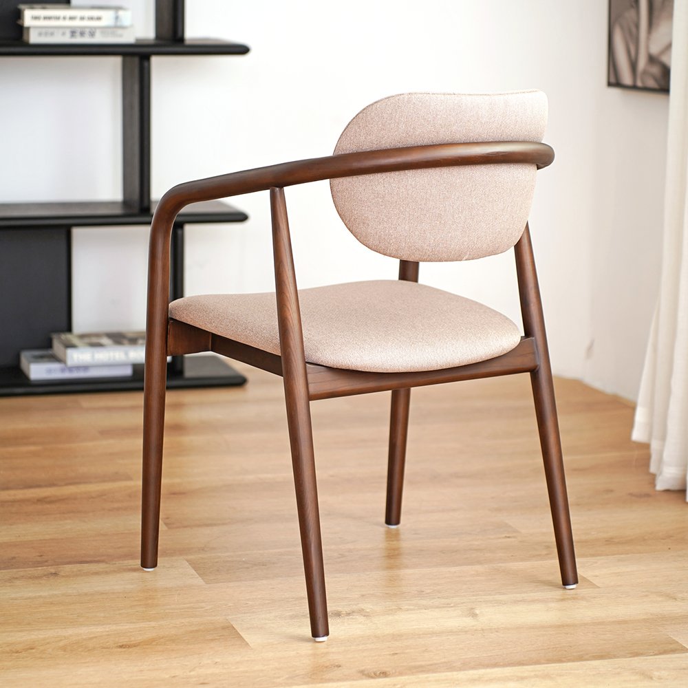 Modern luxury Nordic style furniture new solid wooded cushion soft hotel cafe shop restaurant for dining room hotel chair