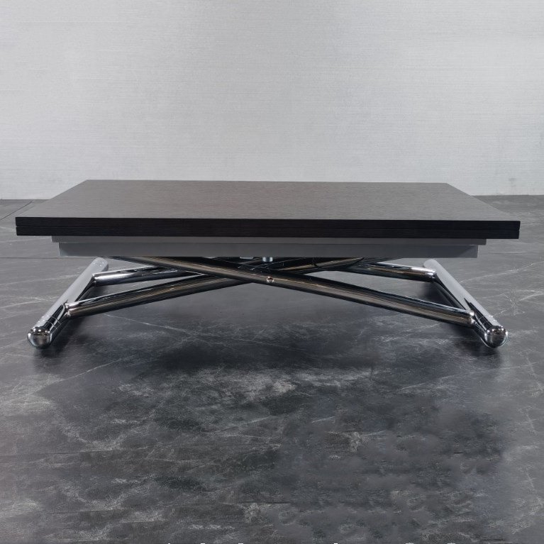Wooden Dining Table Set Coffee Table Italian Design Space Saving Transforming Folding Lifting up and Down Home Furniture Modern