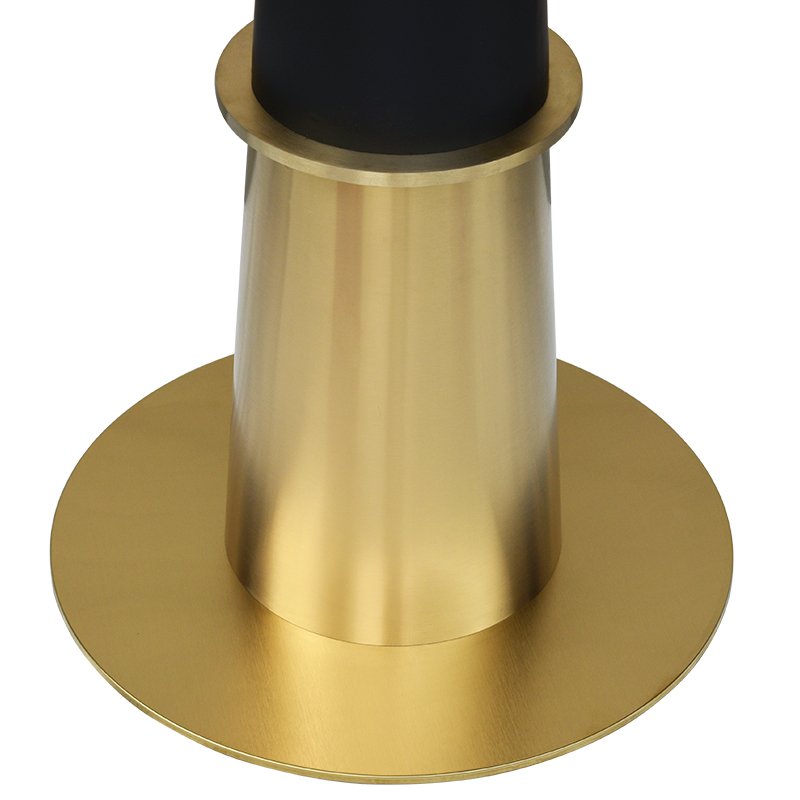 Base Black Marble Top Restaurant Bistro Dining Table Furniture Home Furniture Gold Popular Design Brass Stainless Steel Metal