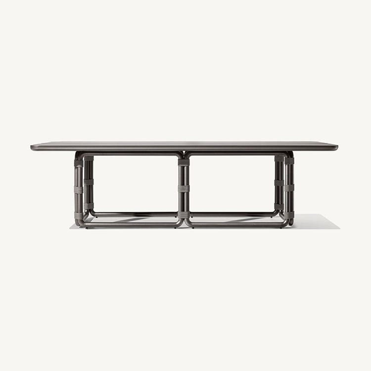 TG Outdoor Furniture Modern Terrace Leisure Dining Table and Chair Set Aluminum Patio Furniture