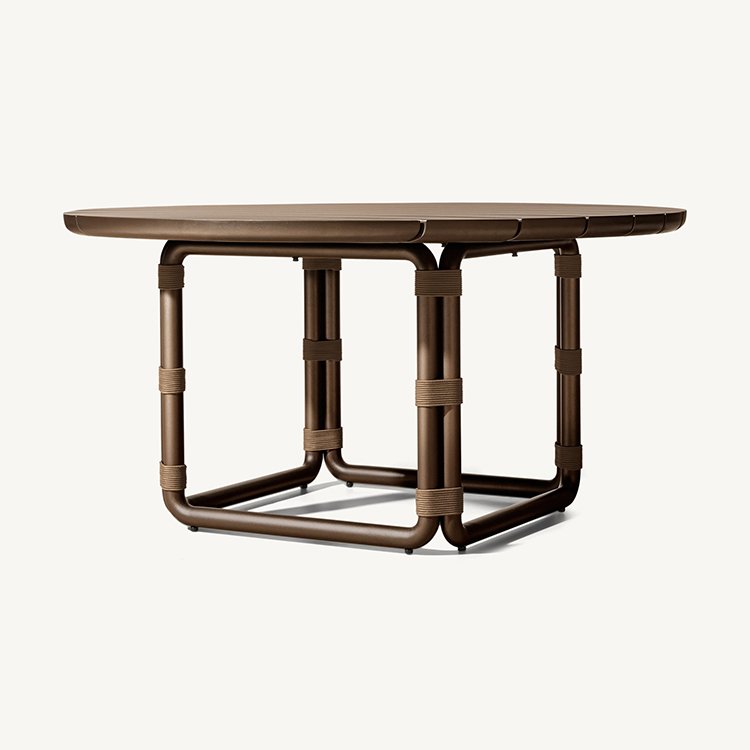 TG Outdoor Furniture Modern Terrace Leisure Dining Table and Chair Set Aluminum Patio Furniture