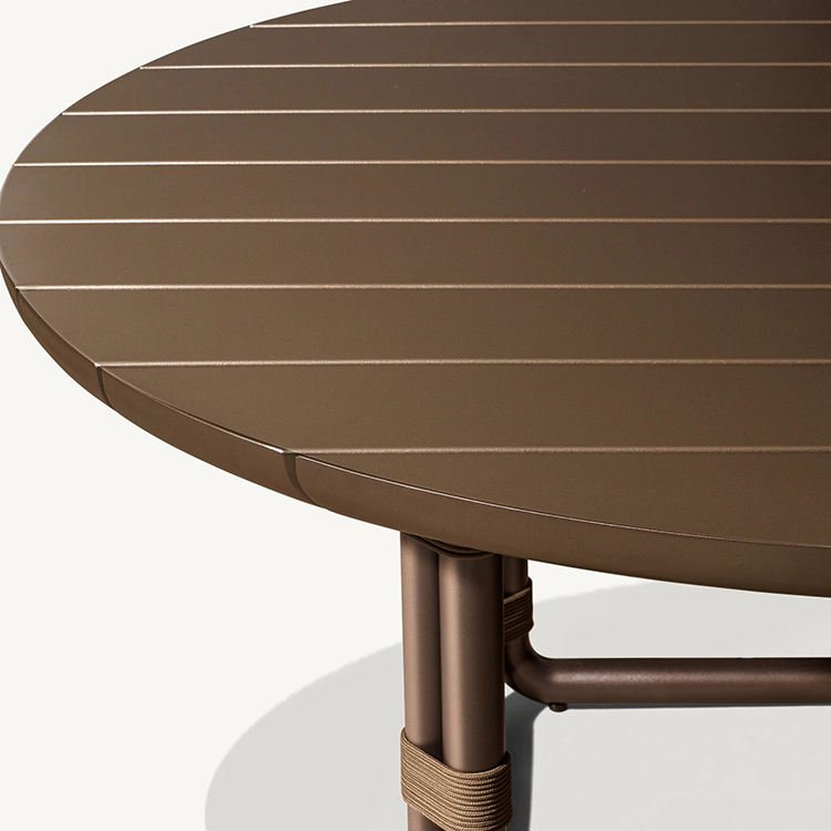TG Outdoor Furniture Modern Terrace Leisure Dining Table and Chair Set Aluminum Patio Furniture