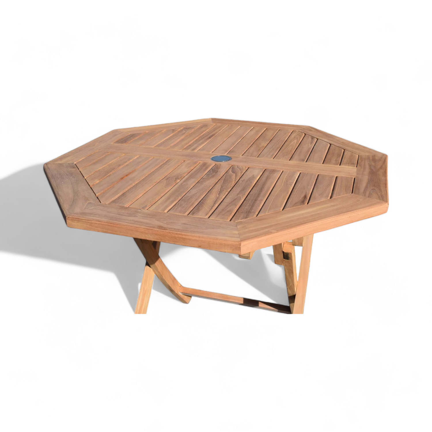 Teak Garden Table and Chairs set with folding design Solid Wood Round Dining Tables set 4 Chairs for Garden Furniture