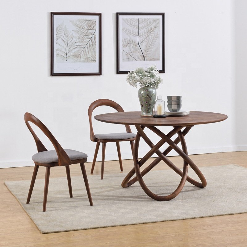 Wood Round Dining Tables Hdining Chaire Modern New Arrivals Dining Room Furroom Furnituredining Table 4 Chairs Set Ash Solid