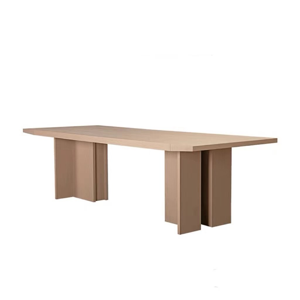 Manufacturer Supply Solid Wood Furniture Home Office Villa Dining Dual-Use Tea Table Dining Table