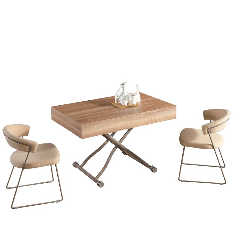 Hot Selling Modern Design Adjustable Dining Table Wood Set Multi-Purpose Living Room and Kitchen Furniture Direct from Factory