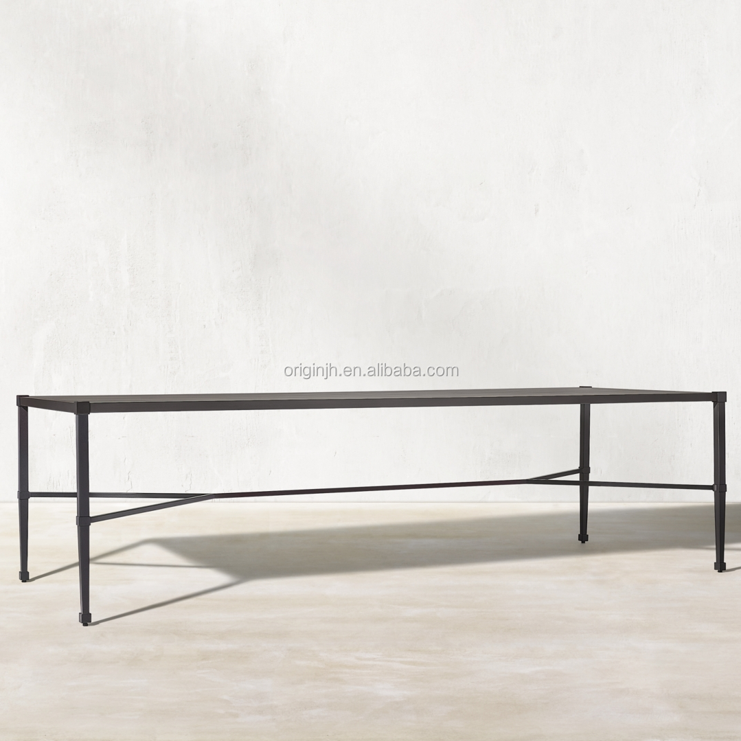 Garden-using high end top grade aluminium patio dining table and 8 chairs luxury outdoor patio furniture set