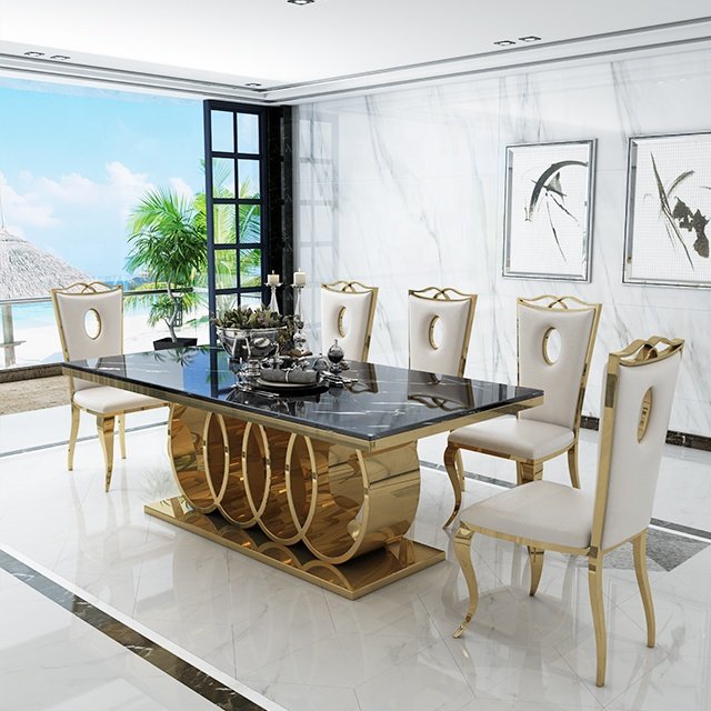 Dining Room Furniture Made In China Dining Set For Sale Marble Top Dining Table Seater