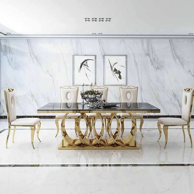 Dining Room Furniture Made In China Dining Set For Sale Marble Top Dining Table Seater
