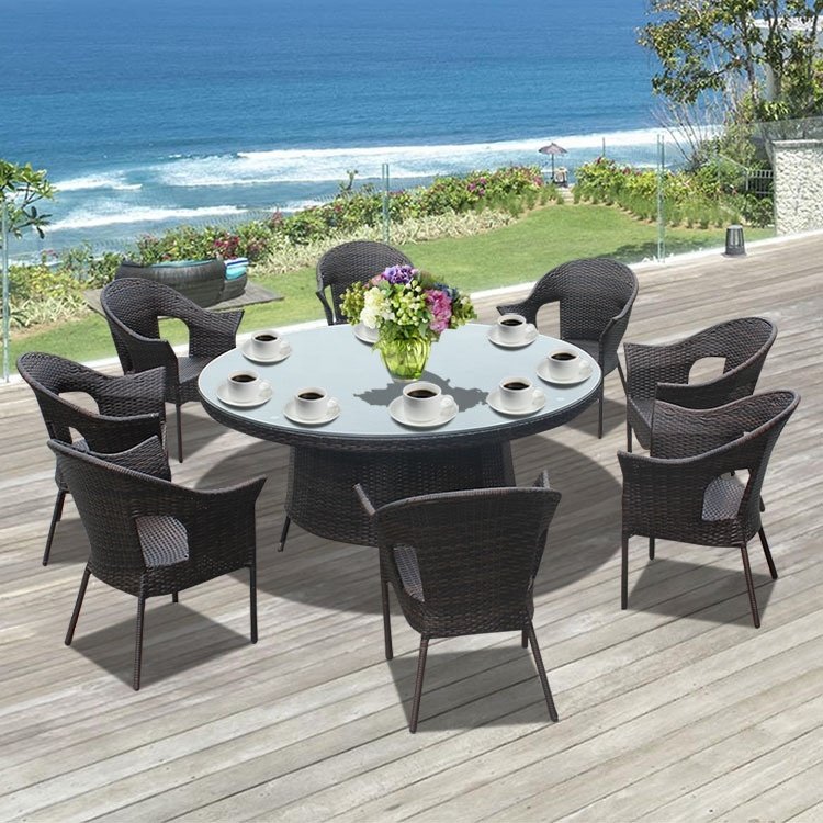 reasonable price outdoor kitchen furniture coffee table modern round dining table set for 8